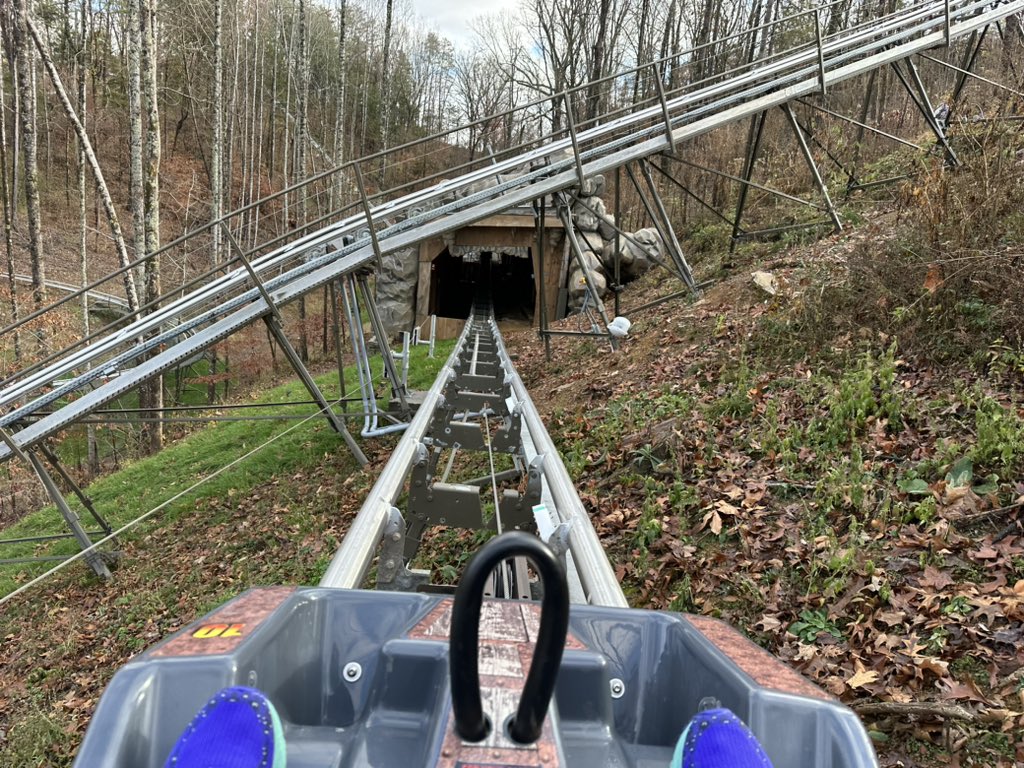 WildcatCoasters's tweet photo. Another AMAZING ride on Pigeon Forge’s newest mountain coaster #LostMine! A definite winner for the area and STILL my #1 mountain coaster!! Check it out during your next trip to PF/Gaitlinburg https://t.co/25EKOnutV3
