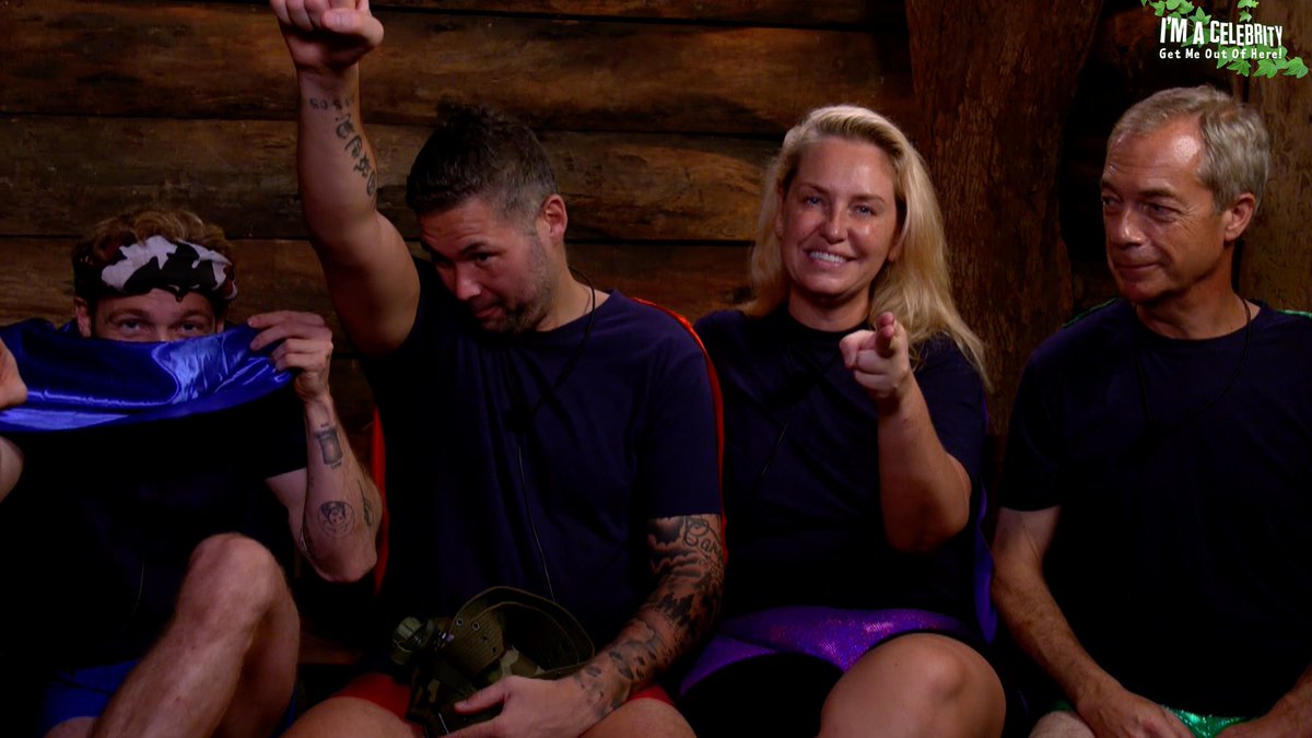 The Celebrity Cyclone is not for the weak, but there are four perfect candidates for the job… Meet Super Murph, Teddy T, Finger Slinger and The Disruptor 🦸 #ImACeleb