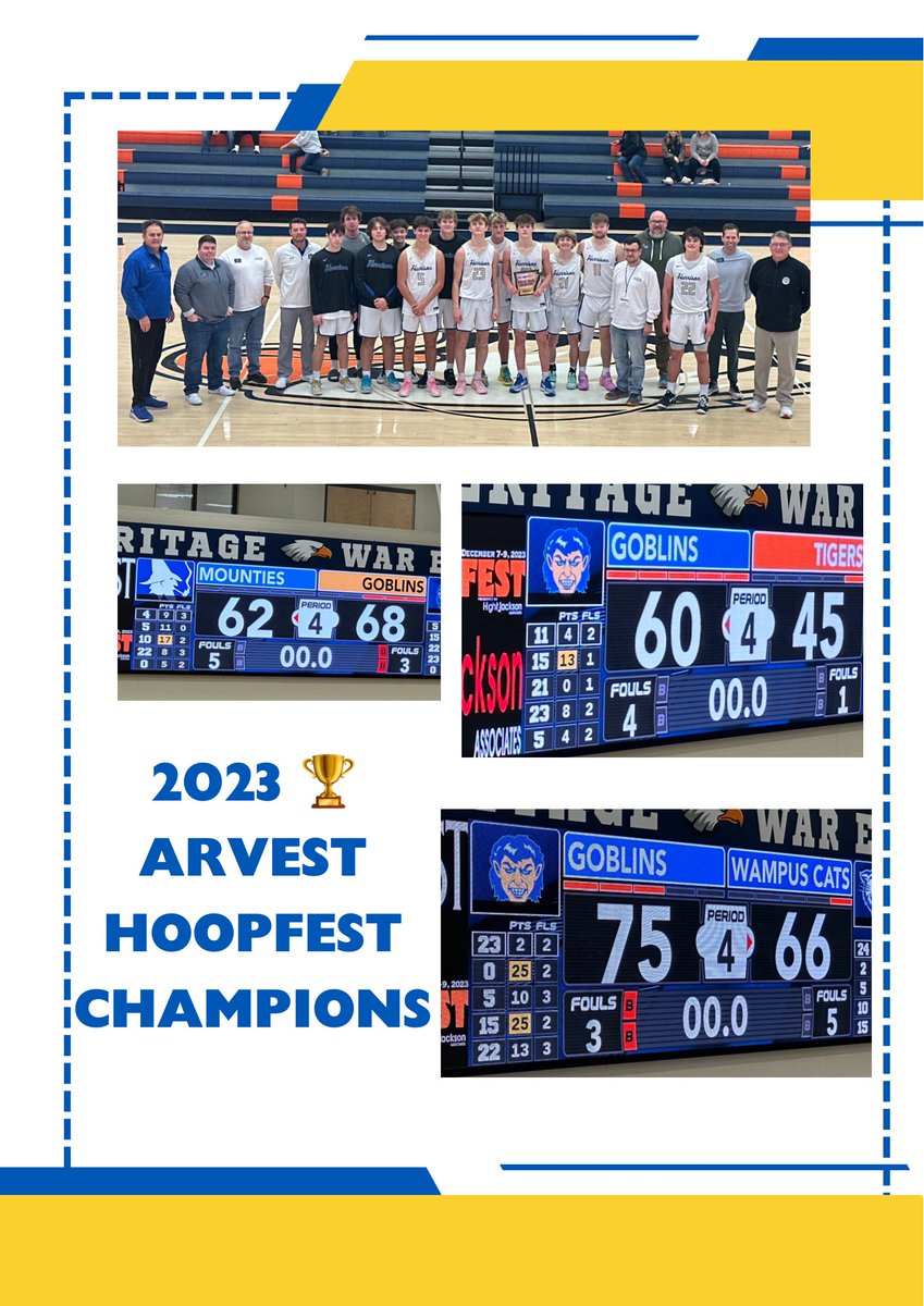 GobsBasketball's tweet photo. Royal Blue division Champions of the Rogers Arvest Hoopfest.  Extremely proud of these guys. #proudtobeagoblin https://t.co/zeAyINmleS
