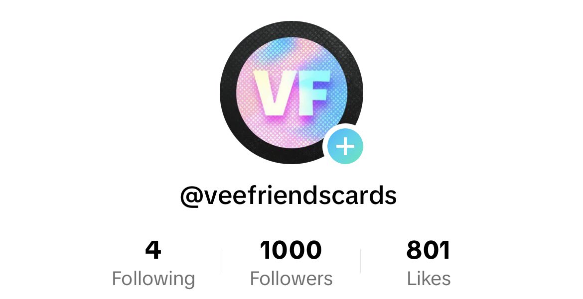 VeeFriendsCards's tweet photo. ✅1000 followers on TikTok
🔓live-streaming unlocked!  

Thank you, everyone! Don’t forget to turn on notifications so you know when we are live! It’s about to get FUN! 🤩🤩 https://t.co/MleDAhXSyc
