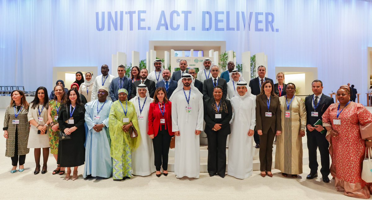 BdeMontlaur's tweet photo. A pivotal moment yesterday at COP28. Under the leadership of Sheikh Salem Al Qassimi, Princess Dana Firas and Margareth Menezes, the Group of Friends of Culture Based Climate action was founded. @UAEMCY@salemalq  @UAEMCY
@UNFCCC #COP28 
@chn https://t.co/HBtl5Pqwec