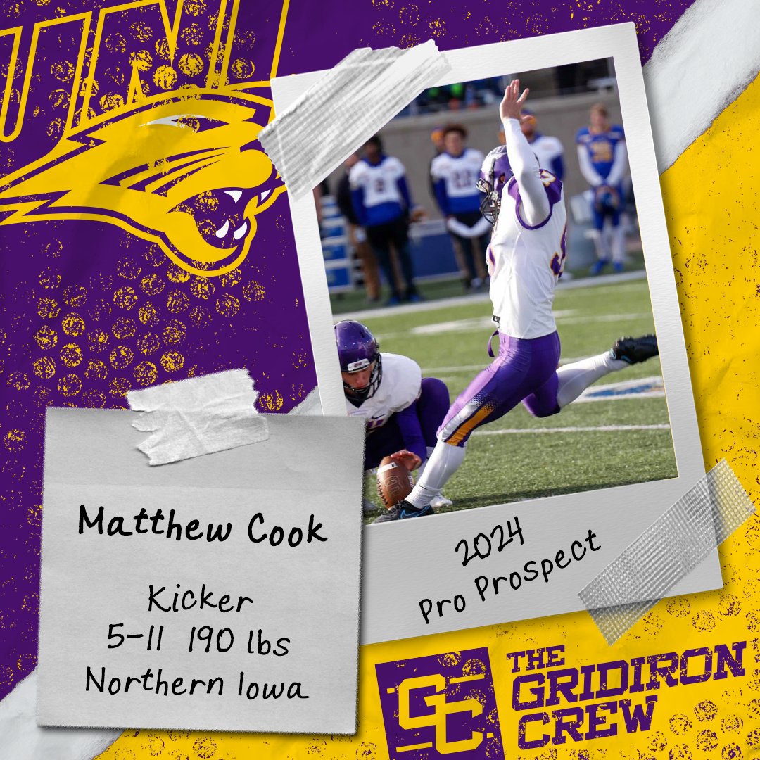 Gridiron_Crew's tweet photo. ⚠️ Attention Pro Scouts, Coaches, and GMs ⚠️

You need to look at 2024 Pro Prospect, Matthew Cook @matt_cook05, a K from @UNIFootball

👀 See our Interview: https://t.co/op5iTg197M

#2024ProProspect #DraftTwitter #NFLDraft #NFL #CFLDraft #CFL #ProFootball 🏈 https://t.co/Q6m6cCHDCz