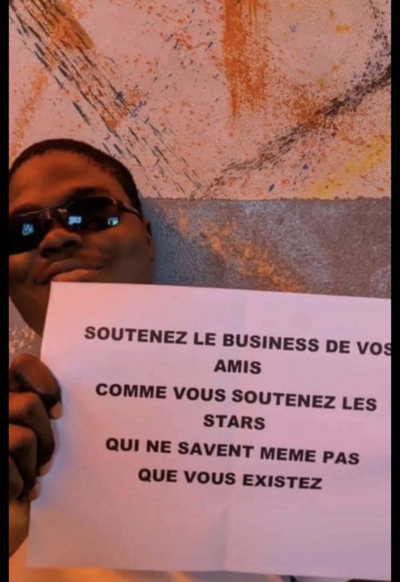 soumaya_djama's tweet photo. “soutenez le business de vos amis comme vous soutenez les stars qui ne savent même pas que vous existez ” https://t.co/79yv9oqwKM