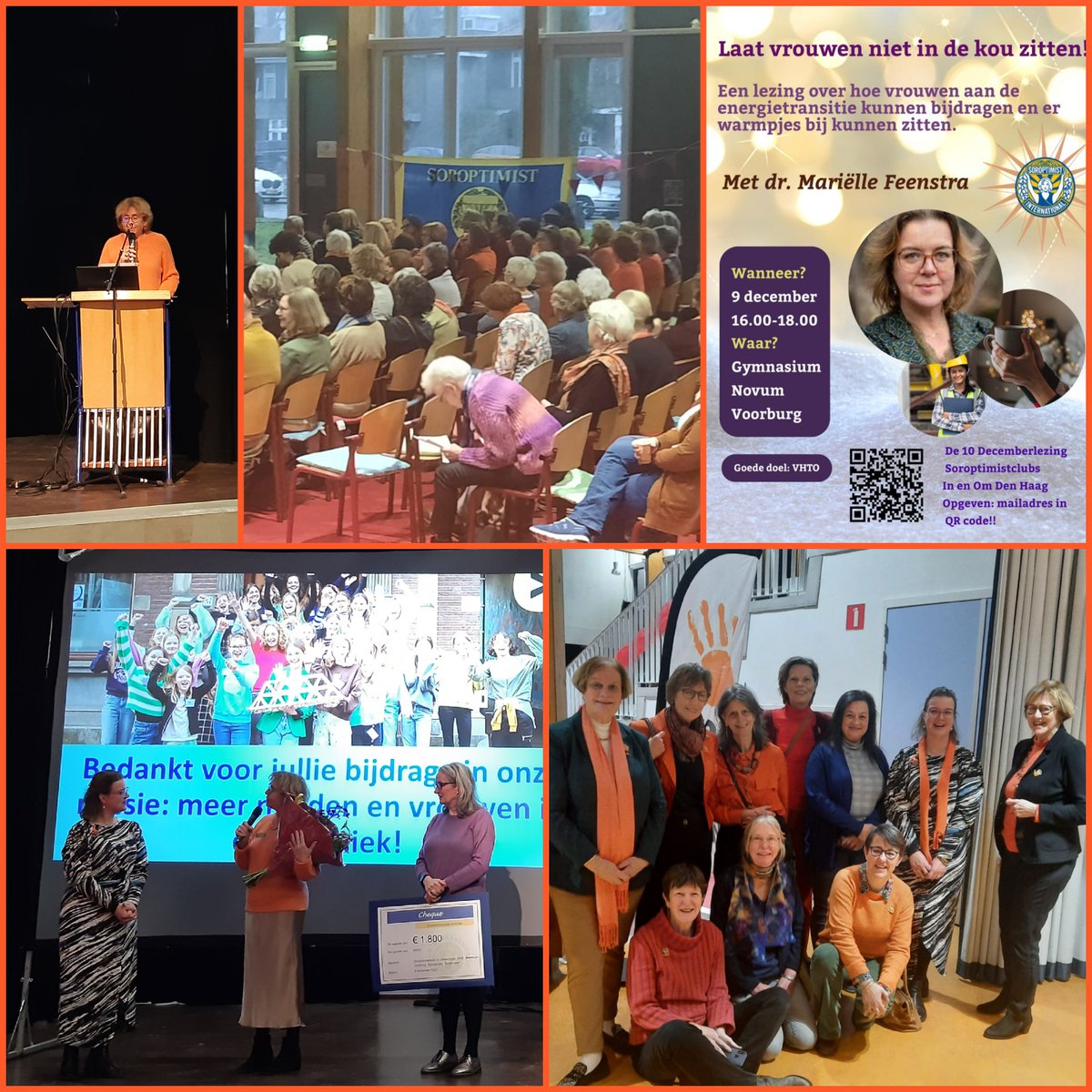 Vanmiddag goede 10 Decemberlezing 'Laat vrouwen niet in de kou zitten' van @energyfeminist van <a href="/75inQ/">75inQ</a>,  georganiseerd door Soroptimistclubs In en Om Den Haag, met <a href="/KarinJense/">Karin Jense</a> en Marianna Marras van onze club. Goede doel: @VHTOnl  - meer meiden en vrouwen in bèta, techniek en IT.