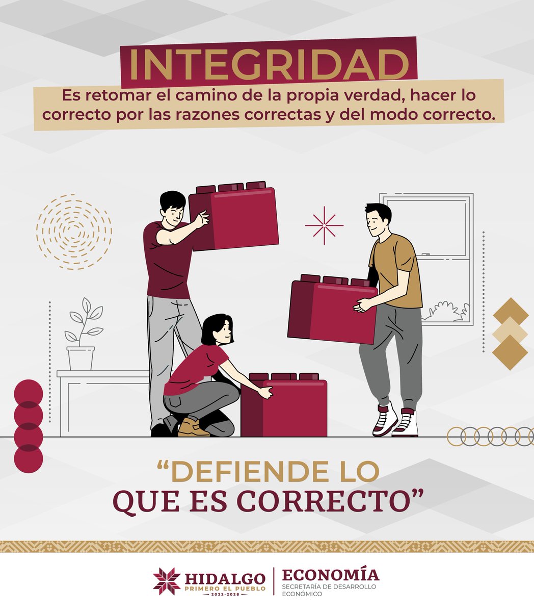 Sedeco_Hgo's tweet photo. Una persona con integridad es aquella que hace que concuerden sus acciones con sus palabras, y sin lugar a duda es una característica de una buena educación y los valores inculcados en casa para crear un mundo mejor.

#DíaPorLaIntegridad https://t.co/eb7jrNVV2z
