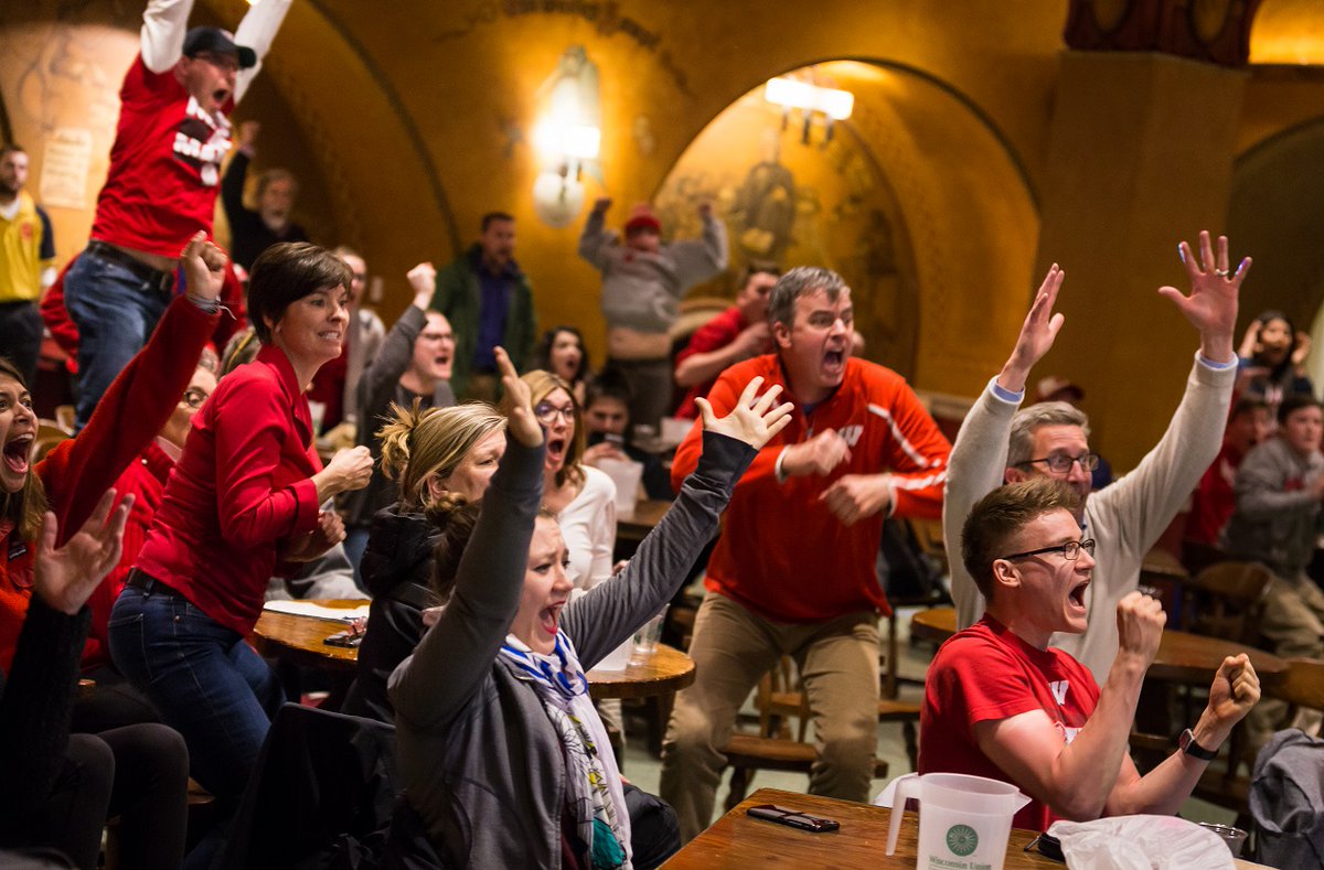 Grab your pom-poms – it's game watch time! 🏐📣 Cheer on @BadgerVB tonight (12/9) from 7-9:30pm at Der Rathskeller and the Sett Pub as the Badgers advance to the Elite Eight. Join the watch party: bit.ly/3RdqY76