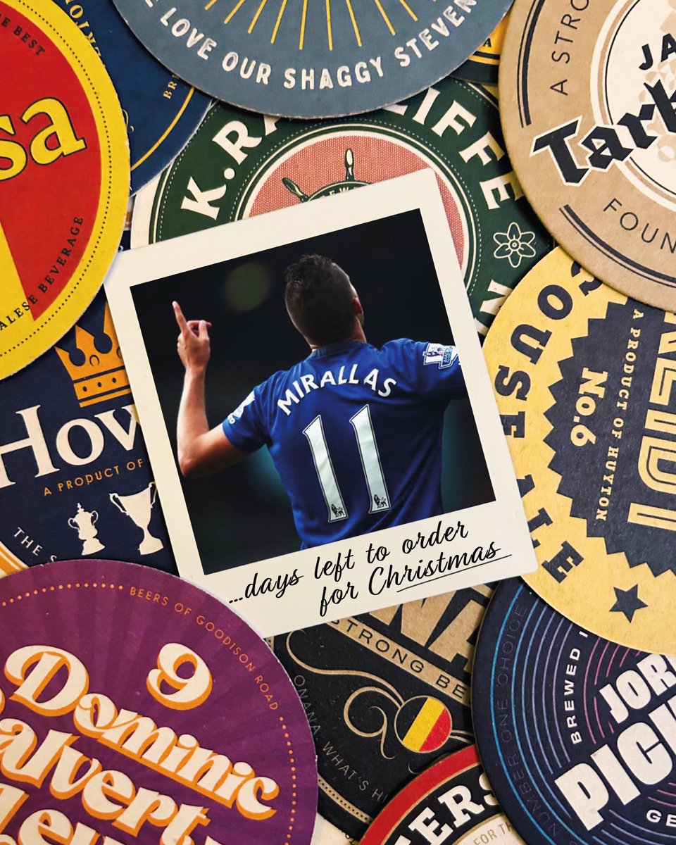 A reminder that our last postage date for UK Christmas orders is 20th December. 

And whilst we’re here, here’s to 3 massive points tomorrow ✊🏼 Up The Toffees.