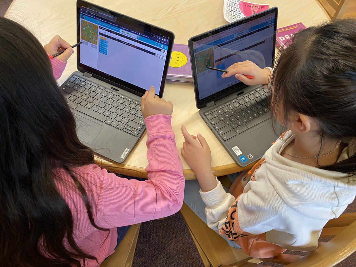 POBSRLIBRARY's tweet photo. Hour of Code Week 2023 was a huge success. Allowing students to take ownership of their learning and explore all that coding has to offer is an amazing thing.  #HourOfCode https://t.co/gDJHcYYxSo