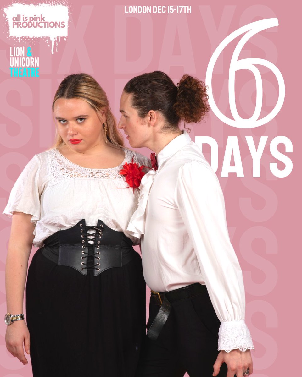 All is Pink in West Berkshire County (@allispink_) on Twitter photo We can’t wait to open at the <a href="/LandUTheatre/">Lion & Unicorn Theatre</a> in 6 DAYS🎄
ALL IS PINK IN WEST BERKSHIRE COUNTY- 15-17th Dec
A truly scrumptious festive theatrical feast making its London debut this Christmas!
#theatre #londontheatre #fringe We can’t wait to open at the <a href="/LandUTheatre/">Lion & Unicorn Theatre</a> in 6 DAYS🎄
ALL IS PINK IN WEST BERKSHIRE COUNTY- 15-17th Dec
A truly scrumptious festive theatrical feast making its London debut this Christmas!
#theatre #londontheatre #fringe