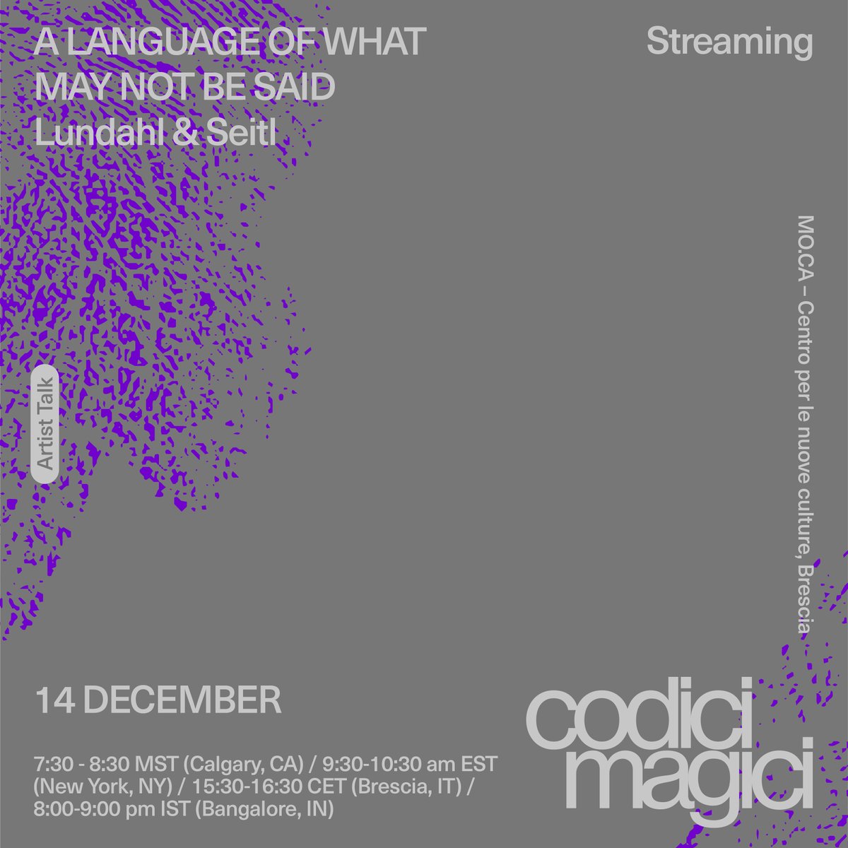 or_bits_com's tweet image. SPECIAL EVENT live online with the artist duo Lundahl &amp;amp; Seitl &amp;gt; Talk + Artwork “Tail of the Hen”
On Thu 14 Dec:
&amp;gt; Talk at 3:30pm CET, tinyurl.com/2hd7bux9
&amp;gt; &quot;Tail of the Hen&quot;* at 4:30pm CET and at 5:30pm CET
*Download the app, go to a window and connect at the times indicated