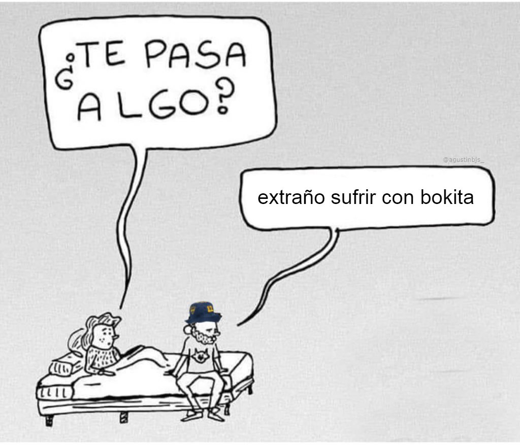 Te extraño <a href="/BocaJrsOficial/">Boca Juniors</a>