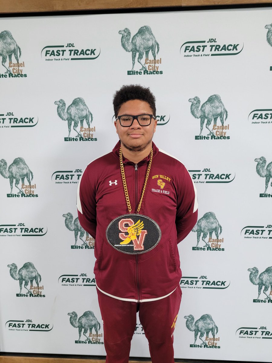 Super proud of this hard worker.  Joseph Ferguson punched his ticket to the 4A Indoor State Track and Field Meet with a Shot Put throw of 47'.5".  Great job!!
<a href="/SunValleyHSNC/">Sun Valley High School</a> 
<a href="/SVHS_Athletics1/">Sun Valley High School Sports</a>