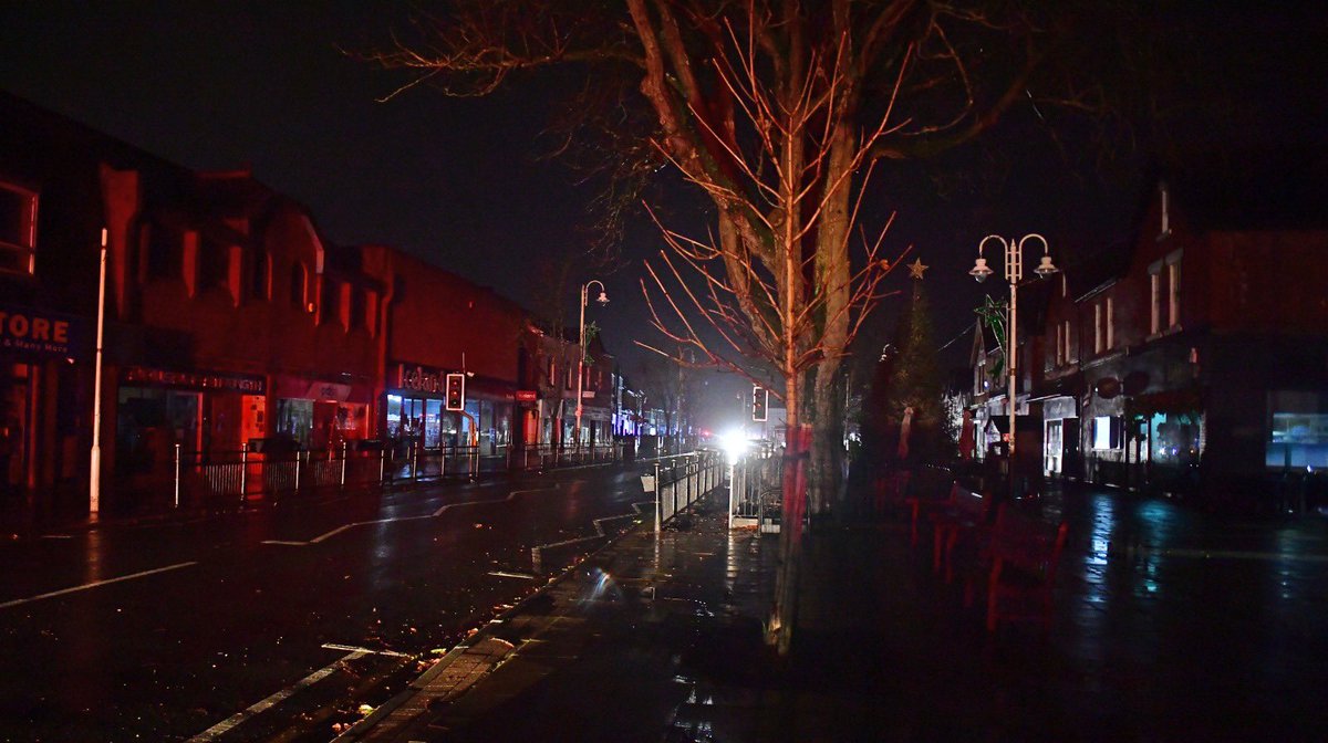 snapperlane's tweet image. Formby blackout during Storm Elin #formby #StormElin