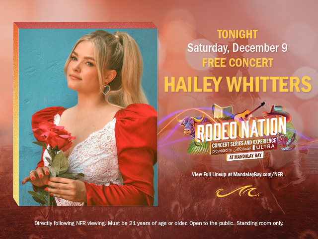 MandalayBay's tweet photo. ๐ค #RodeoNation Tonight! ๐ค
Saddle up for an unforgettable evening with Hailey Whitters at the Bet MGM Sports Book. https://t.co/lvakdYz85h