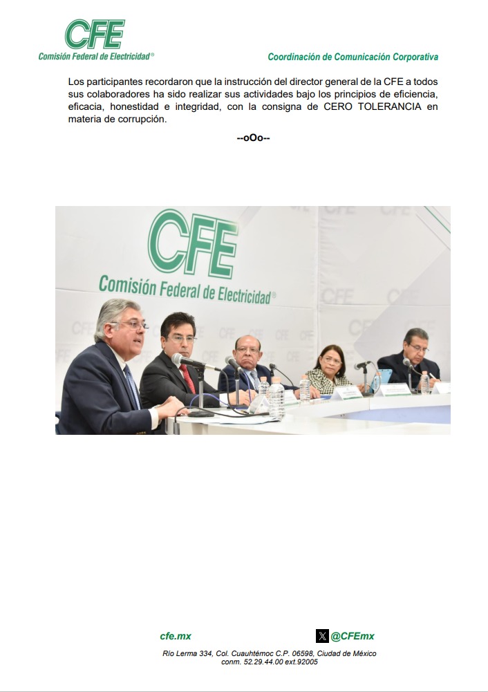ManuelBartlett's tweet photo. Desde hace 5 años que tomé las riendas de la Dirección General, la misión ha sido el rescate de la @CFEmx a partir de ejes prioritarios como el fin de las injusticias y el combate a la corrupción, siendo este último especialmente relevante en procesos de compras y adquisiciones.  https://t.co/o8ovlymGkZ