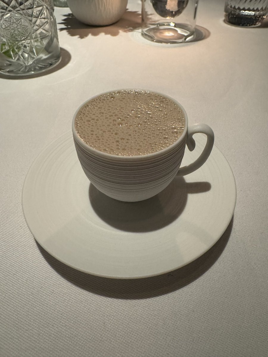Is this coffee? Is this soup? It’s amazing!!!! More please!!! <a href="/restaurant_gr/">Restaurant G. Ramsay</a> #restaurantgordonramsay #foodies #michelin