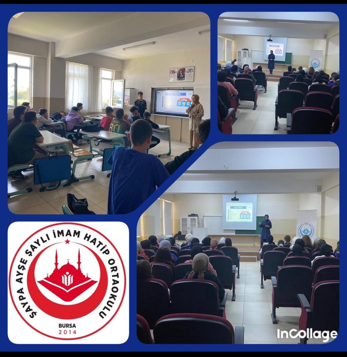 Okulumuz rehberlik servisi tarafından 8.sınıf öğrencilerine “Üst öğrenim kurumlarının tanıtılması” kapsamında seminer çalışması yapıldı.