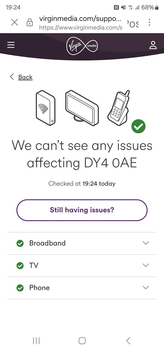 smethwickgg102's tweet photo. @virginmedia As usual customer service tells me one thing the site says differently. Still no WiFi, getting a little tired of all the lies https://t.co/or5VwAAMRz