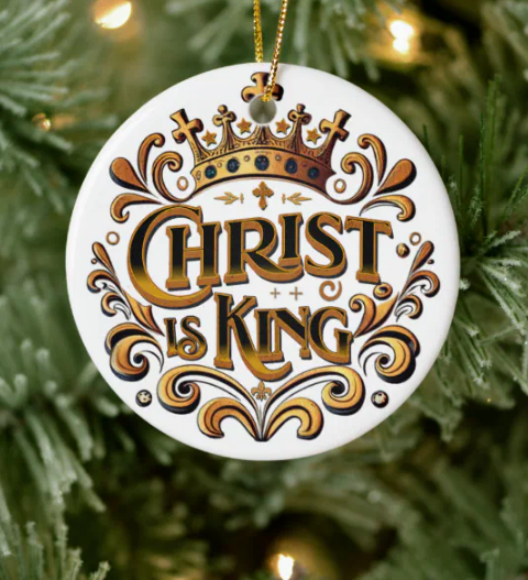 Christ Is King #Christian Christmas Ornament

Christian Nationalism Reinstate #Christmas #ChristmasGift #Christmas2023 #MerryChristmas #christmasdecor #Christmas2023 #christmasornament 

 zazzle.com/z/a0jhj426?rf=…