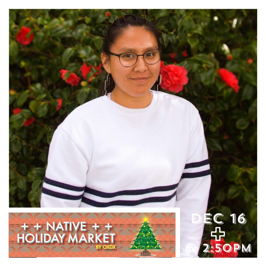 CulturalCoAz's tweet photo. Next Saturday at the ++Native Holiday Market++, hear the amazingly talented poets/authors/spoken word #artists @KinsaleDrake and @kalynnyazzie1. Presented by @oxdxclothing , the Market is a #freeevent from 12-8p on Dec 16 at @TempeArts. #nativeholidaymarket #shoplocal #shopnative https://t.co/E0j8M3AaSD