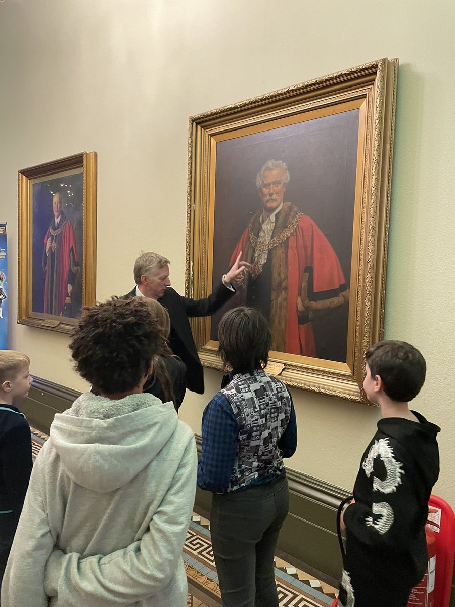 We saw the Council Chamber too and learned about how the council makes decisions, and learned about some of the past mayors!