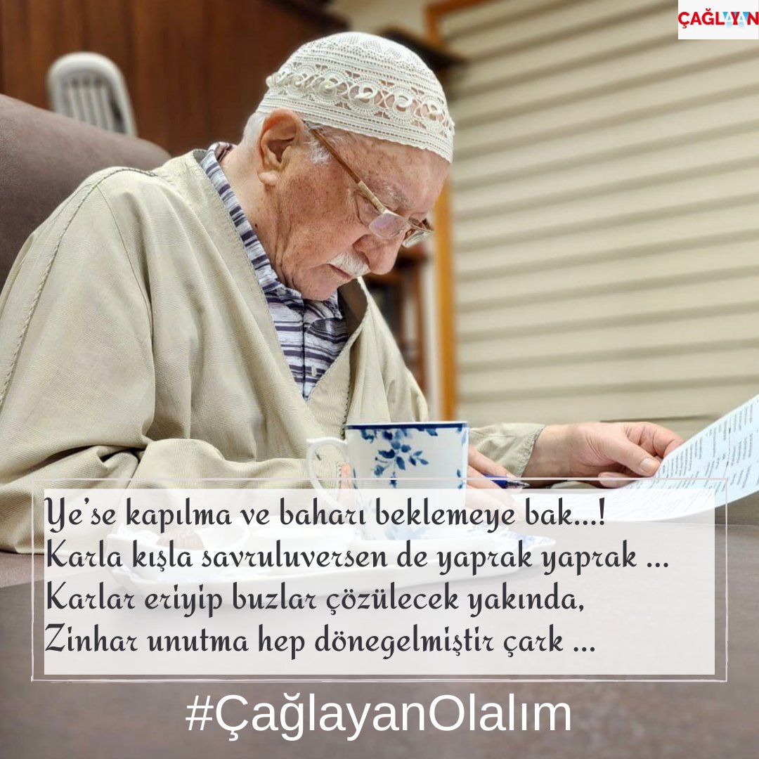 CaglayanDergisi's tweet photo. İrem ülkesine benzeyen bahçelerinde,
 Somaki musluklardan her dem kevserler akar.
 Hiç hazan bilmeyen yemyeşil çevrelerinde,
 Her gün nevbahar olur, her gün çiçekler açar,
 İrem ülkesine benzeyen bahçelerinde.

#ÇağlayanOlalım https://t.co/5okk0XmlLX