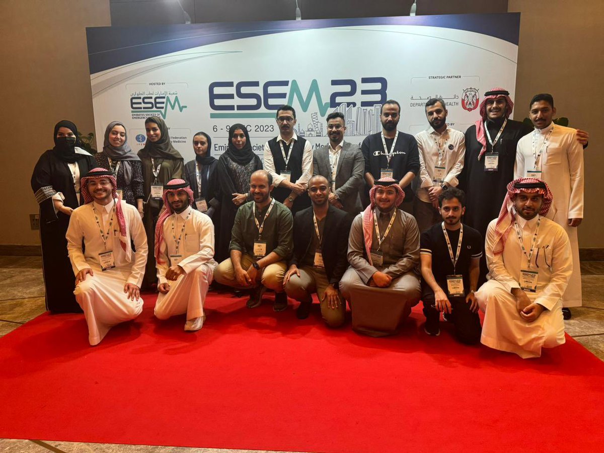 NisreenMaghraby's tweet photo. A pleasure participating in 1 of the biggest EM conferences in the region @UAE_ESEM
✅Trauma Workshop(Meet us in the Trauma Bay)
✅Debate:Pressors in Trauma-NO
✅Moderating new Track:ED Mental Health Challenges
✅9Research Projects(2oral,7posters)
✅🥈Poster Presentation
#ESEM23 https://t.co/RRq5h4urrc
