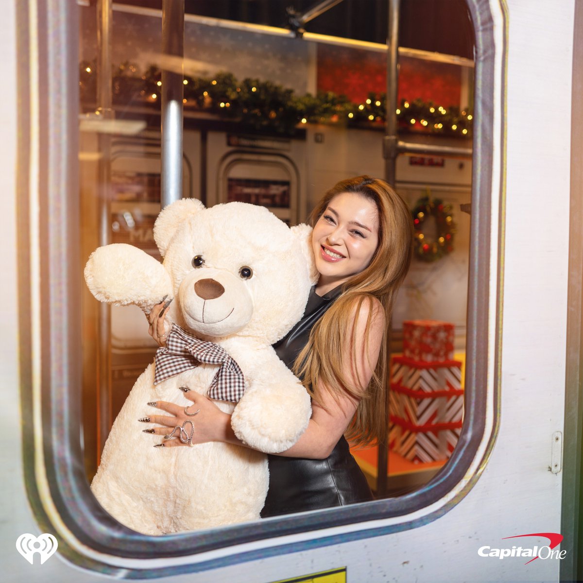 iHeartRadio's tweet photo. Here to confirm that @AleXa_ZB was the cutest person riding our @CapitalOne subway last night! 

#iHeartJingleBall2023 #Z100JingleBall https://t.co/dkkVC8CqH0