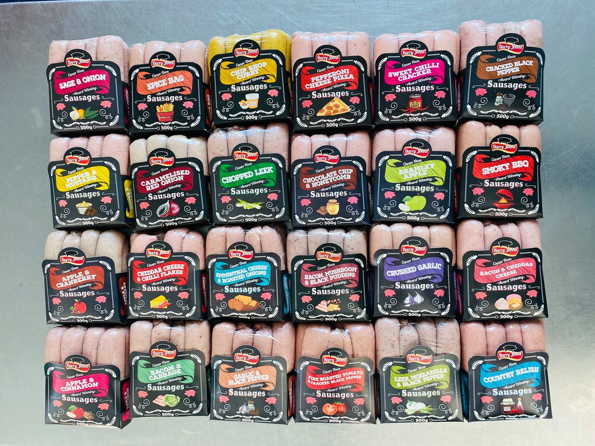 createdincavan's tweet photo. Experience a unique, flavourful journey through @Barryjsausages, a family-run gem, that is redefining the gourmet sausage scene. 🏆👨‍🍳

Indulge in quirky flavours - Chocolate Chip &amp; Honeycomb, Spice Bag, &amp; many more! 🍫🌶

Visit our website for more info: https://t.co/eyXCU3IYSv https://t.co/zSpd1Qvxll