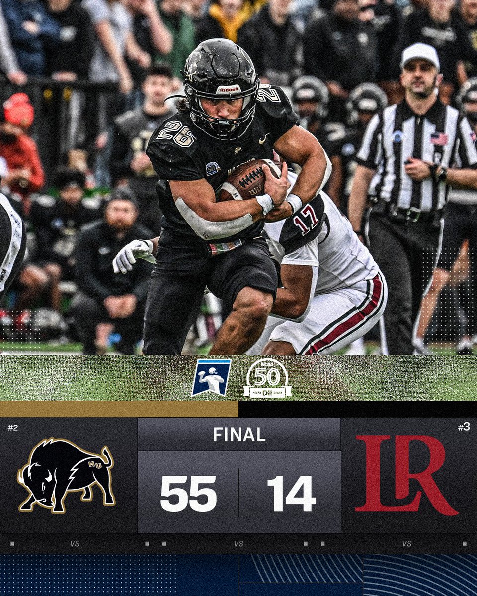 FINAL SCORE❗ @Harding_FB defeats Lenoir-Rhyne 55-14. #MakeItYours | #D2FB