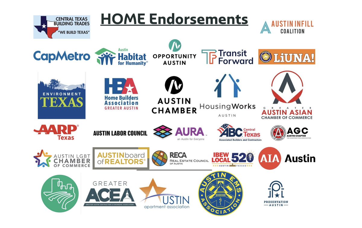Deepest appreciation for @austintexasgov staff and leadership for helping to craft HOME Phase 1, and to all the community partners and residents who made HOME possible. We couldn’t have done it without you.