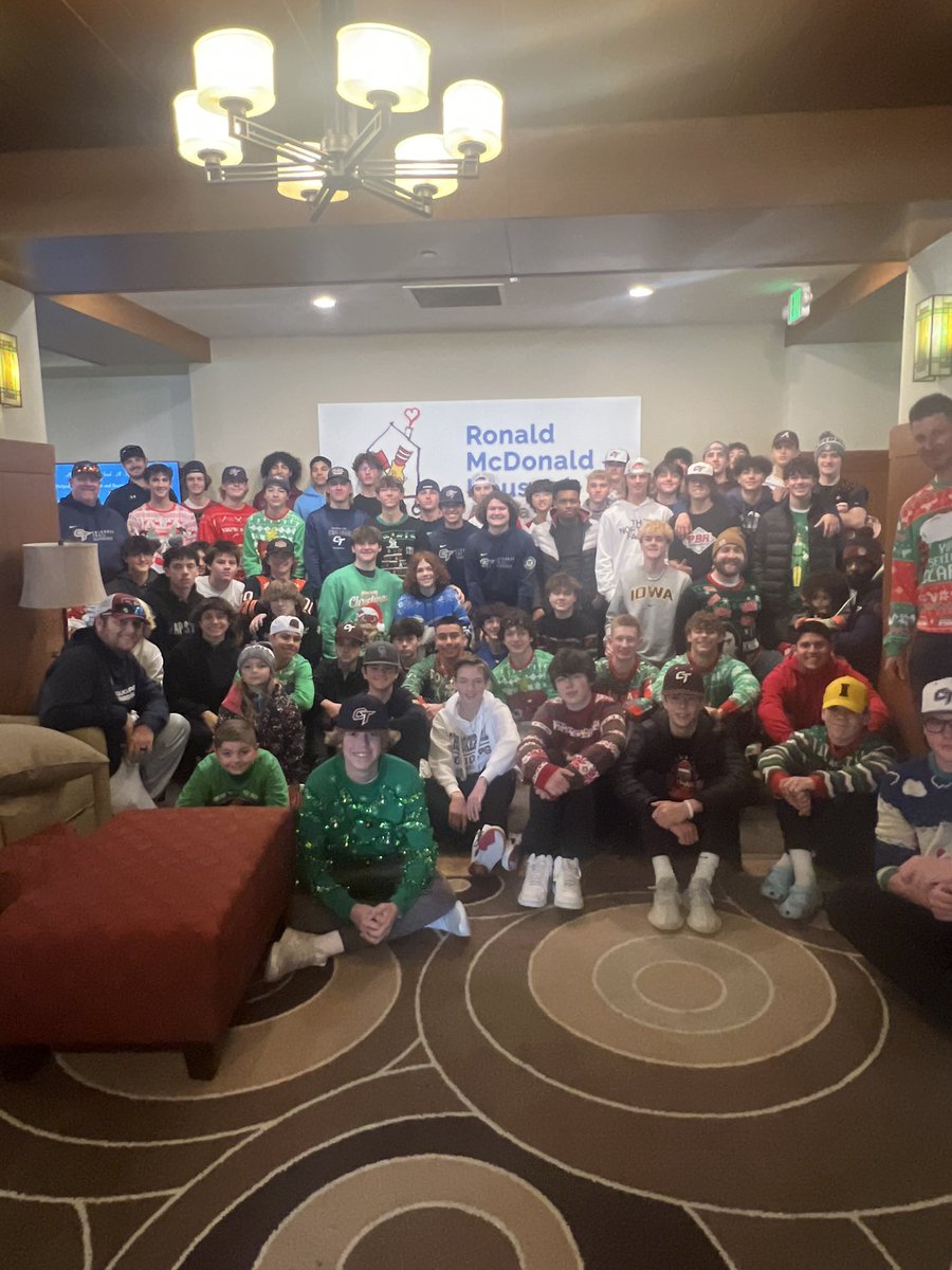 CTHS_Baseball's tweet photo. Thank you to our CT families and players for helping out the the Ronald McDonald this holiday season! @CTHSAthletics https://t.co/vAyQxIOBCj
