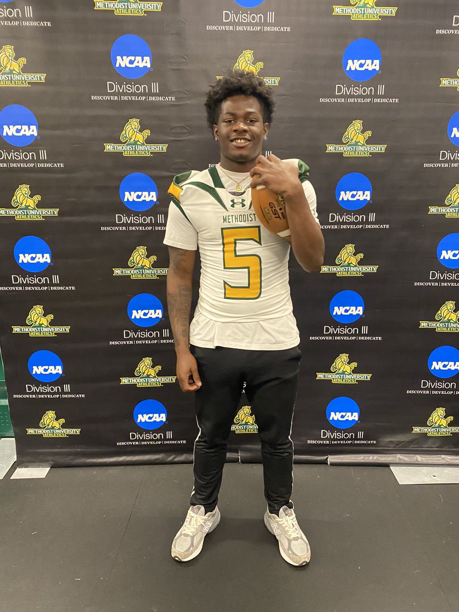 blessed to receive my 3rd opportunity to play college football at methodist university <a href="/_Coach_Rad/">Brian Radakovich</a> <a href="/RecruitPageATH/">Recruit Page Football 🏴‍☠️</a> 
<a href="/PagePiratesFB/">Page Pirates Football</a>