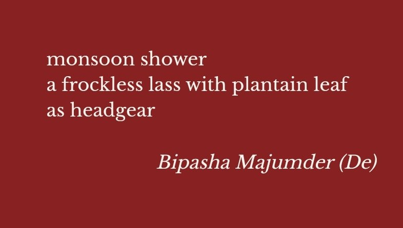 BIPASHADE1's tweet image. Super stoked to have one of my haiku featured in the current issue of haikuNetra . Thanks a lot to the editor Daipayan Nair for this inclusion.