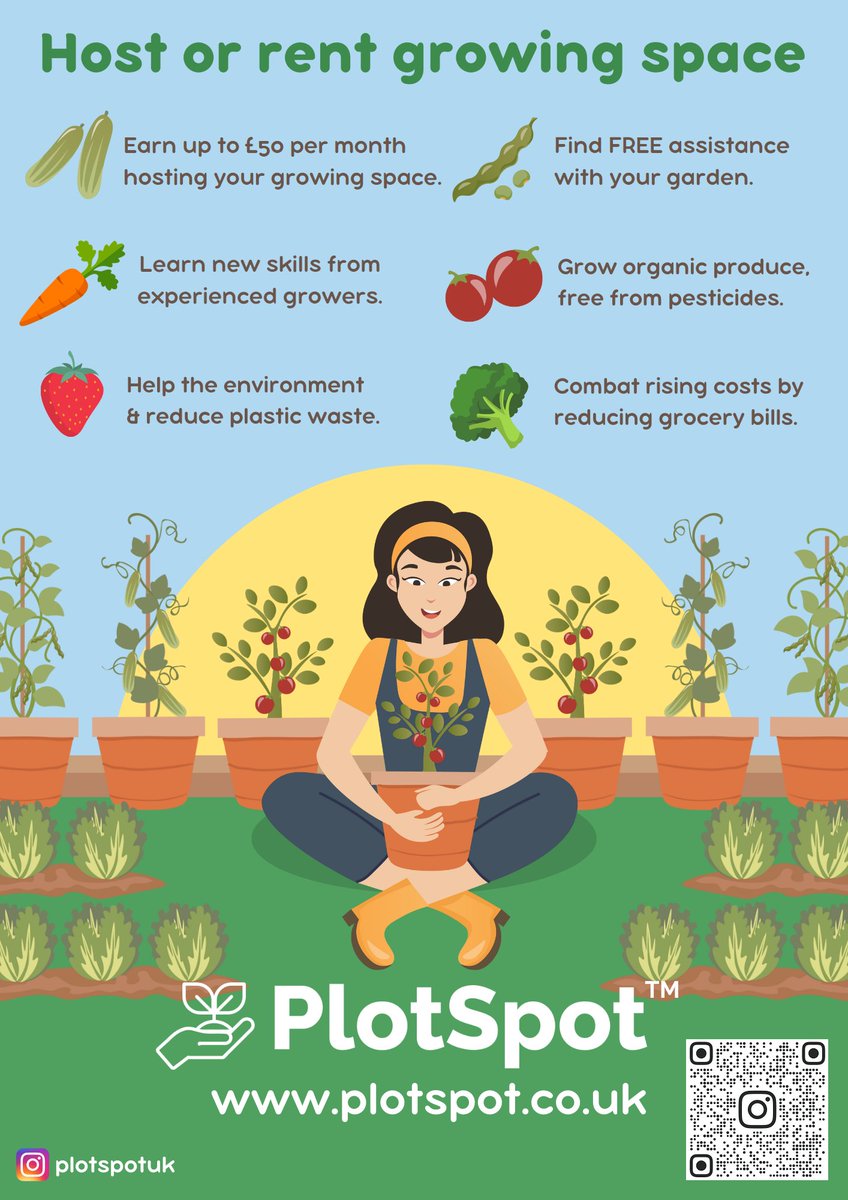 PlotSpotUK's tweet photo. 🌸 Find help with your garden
🌸 Learn from experienced growers
🌸 Connect with like-minds
🌸 Earn extra income
🌸 Create food security for your family
🌸 Improve your quality of life

#grownyourown #gardening #sustainable #garden https://t.co/kOIZ2vqe1K