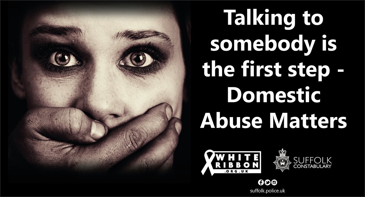 If speaking or making a sound would put you in danger and you need immediate help, call 999 and stay on the line, then press 55 when prompted and the call will be transferred to the police, who will know it is an emergency call 
#WhiteRibbon #ChangeTheStory