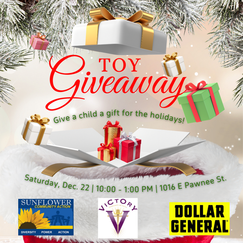 wix.to/1Ek4sEj
There's still time to donate! Visit one of our dop off locations to 
leave your toy donations. 
Select Dollar Generals: 1759 S Hillside, 67211 &amp; 1624 E Central, 62714
2 Men and a Truck: 6920 W Central Ave 67212 Contact is Renee Blea