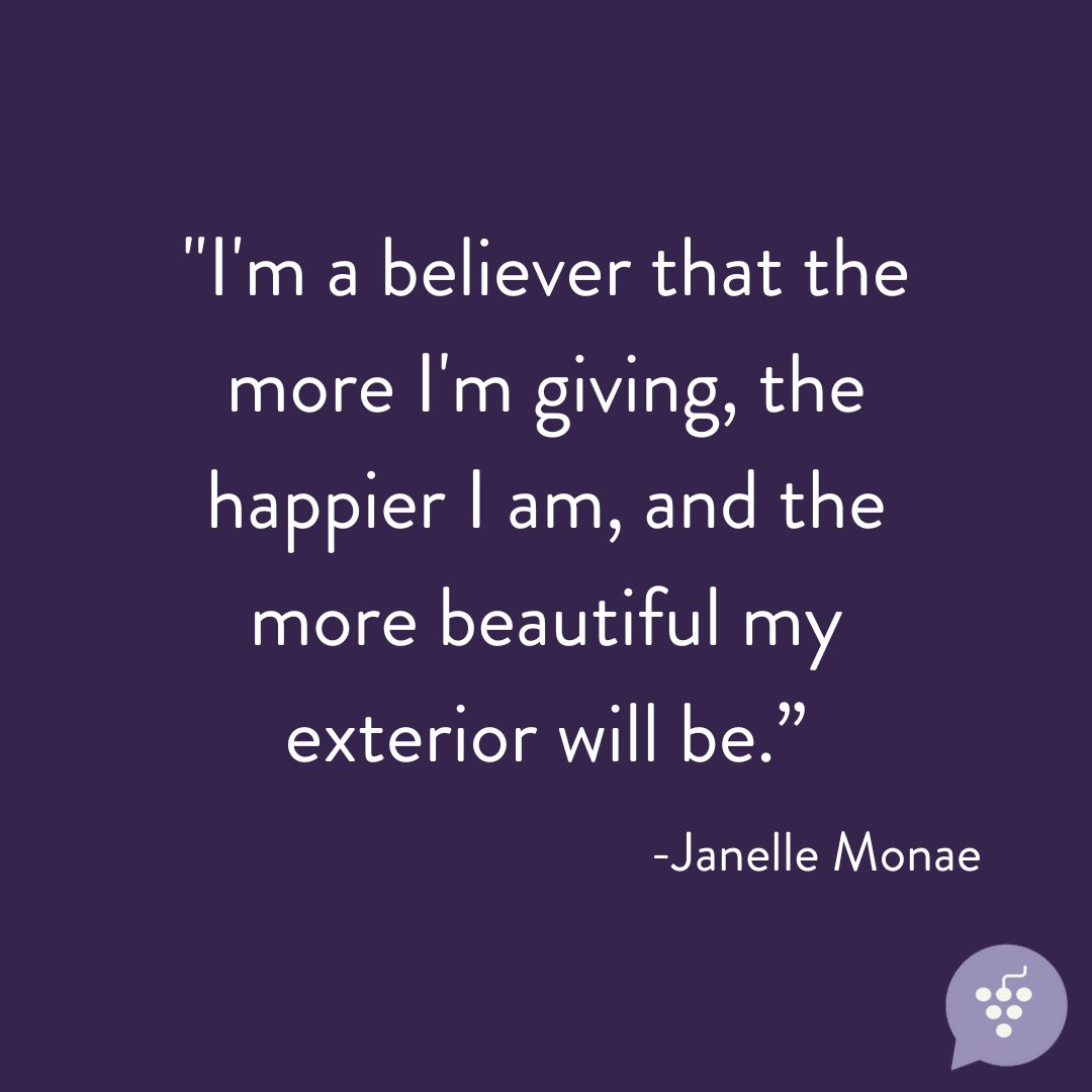 winesisterhood's tweet image. "I'm a believer that the more I'm giving, the happier I am, and the more beautiful my exterior will be."

Janelle Monae

#quotes #janellemonae #believer #inspire #inspirationalquotes