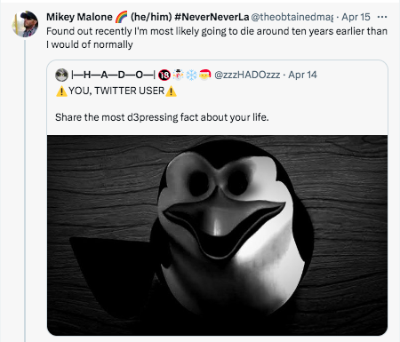 IMEGA_Arts's tweet photo. @heelvsbabyface @OGZetaPrime @ANImaniac89 @Taitaylor86 @theobtainedmage It's understandable...
He wants to leave his mark on the internet specially since he got this news early this year: https://t.co/h0N2CCWmSR
