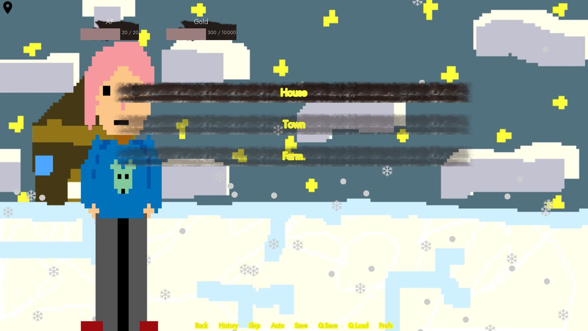 ingred46sisu's tweet photo. Heyo! Ima make a little prototype of a VN RPG that's a farming sim! 🚜
Complete of course with a legacy of murder✨ (for some spice 🌶️)
Hopefully done in two weeks ‼️
#indiegame #indiedev #indiegamedev #visualnovel #visualnoveldevelopment #renpy #jrpg https://t.co/6kmPr0tniq