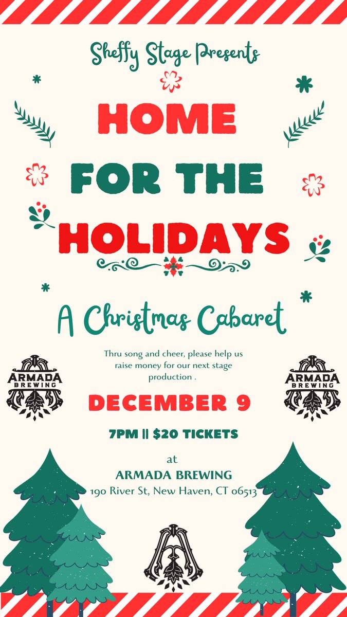 This weekend we have 2 Amazing holiday events going on in the Queen’s Lounge. Tonights Cabaret is nearly SOLD OUT so grab the last remaining tickets from @sheffystageco link in their BIO. Tomorrow Sip &amp; Shop Local Vendors in our Welcome to Bru-Ville Indoor Market.
