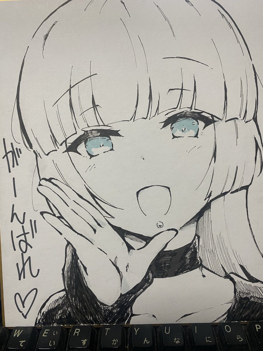 goumonsha's tweet photo. PAさんが応援してくれる色紙。 https://t.co/yiUVV90K4k