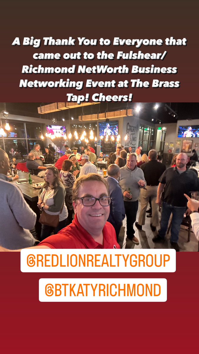 A Big Shoutout to everyone! Thank you for coming! Cheers! Red Lion Realty 832-957-7987
#redlionrealty #networking #networkingevent #networkinggroup #fyp #thingstodo #katytx #fulsheartx #richmondtx #richardluebeck