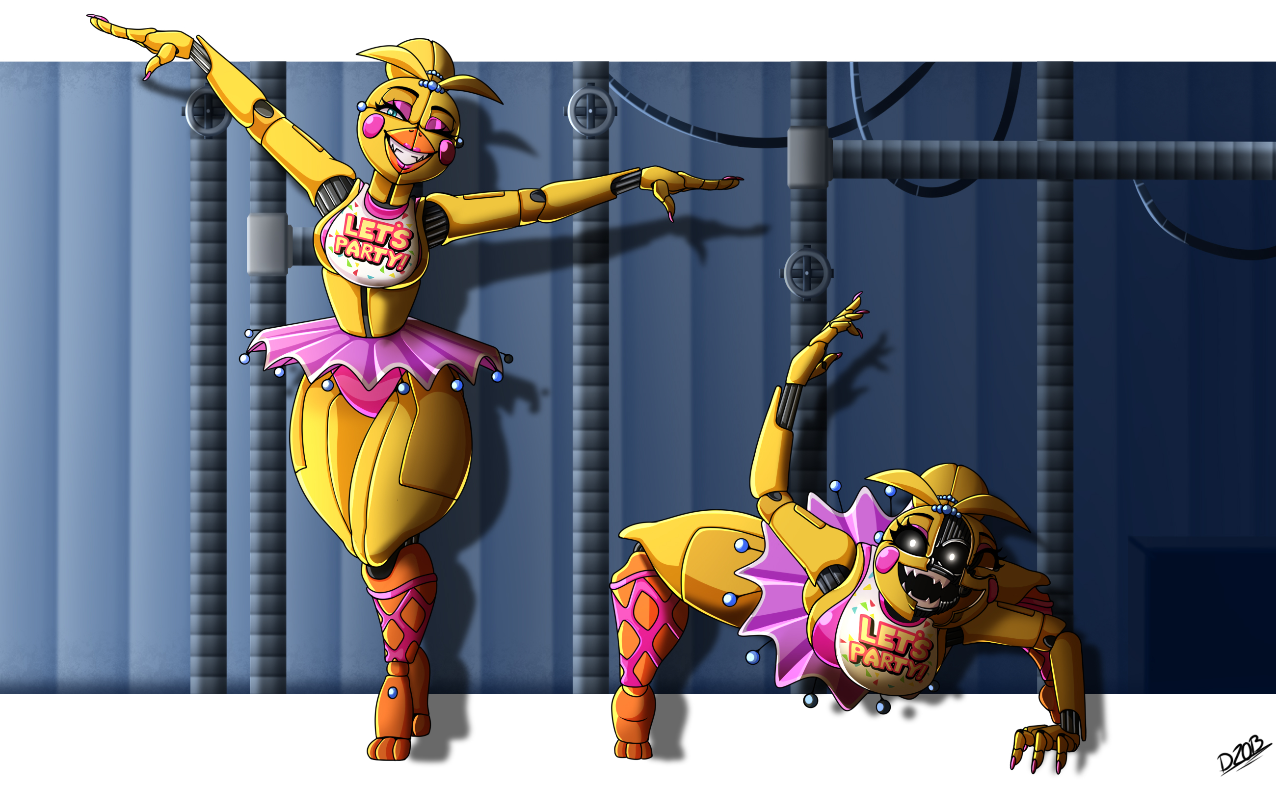 FNAF/SFM] FNAF6 Funtime Chica Salvage - View from animatronic