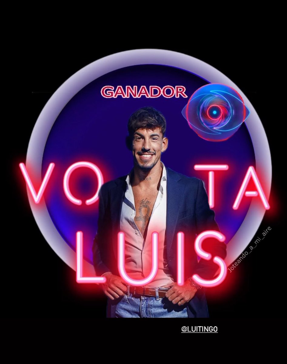 MARIATRIFULCAS_'s tweet image. El mejor,el ganador de  @ghoficial #luisganador
#GHVIP09D