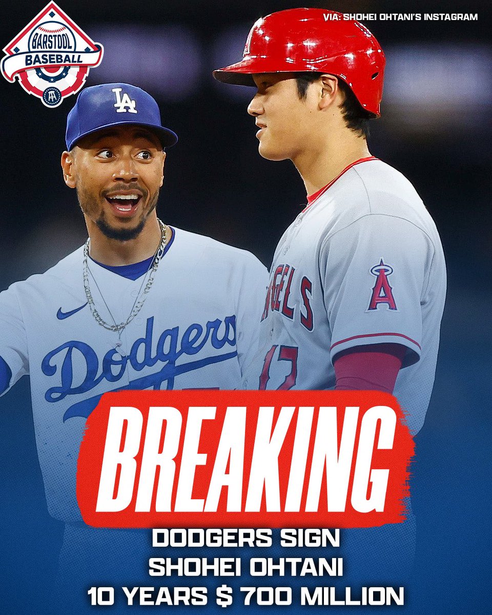 barstoolsports's tweet photo. Welcome to LA Shohei @StoolBaseball https://t.co/BYeHHCIstr