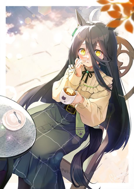 #今年も残りわずかなので今年一番伸びた絵を貼る
#ウマ娘
マンハッタンカフェでした😊 
