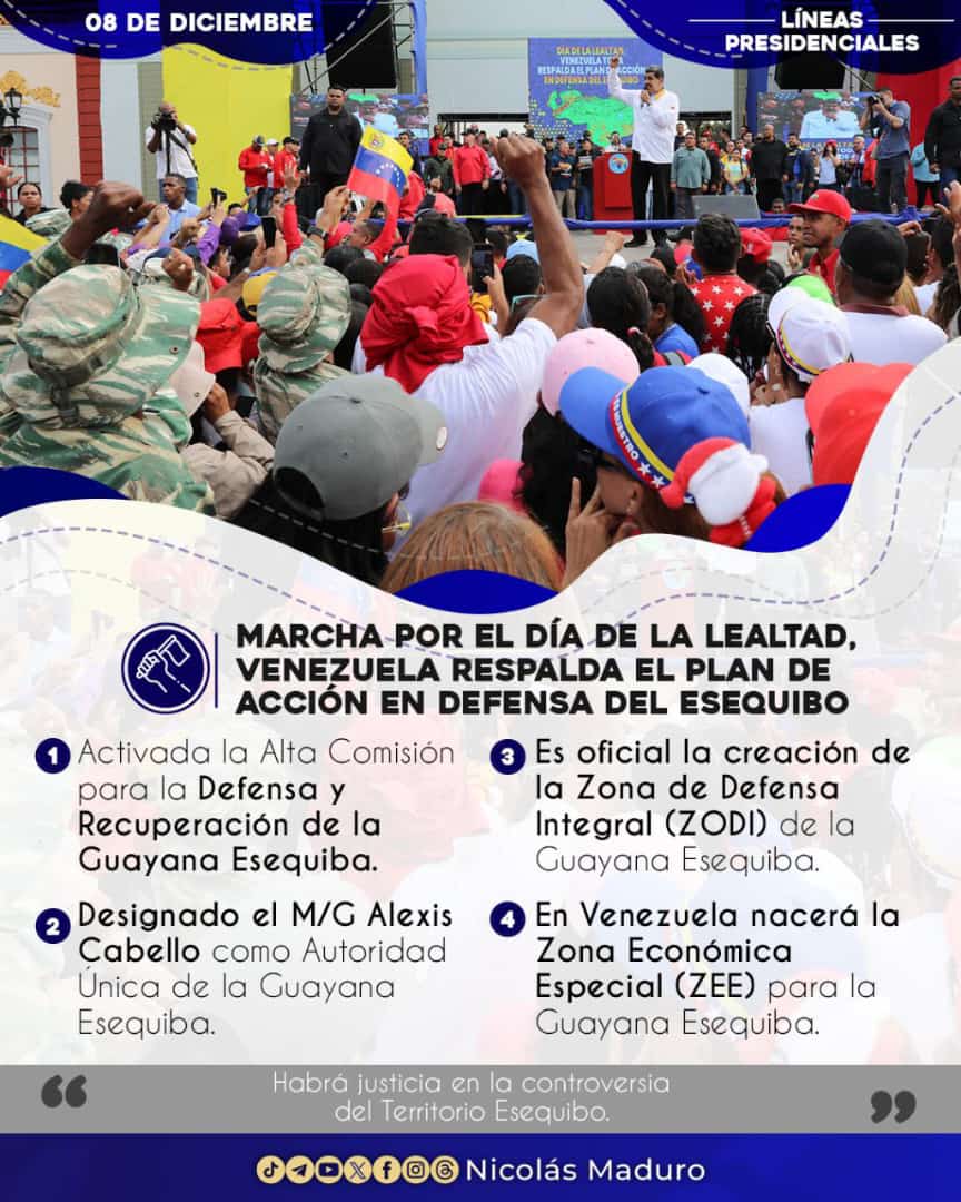 #NotiClap🗞️ || Hoy tenemos a una Venezuela Unida y en Victoria Permanente, un territorio defendido por hombres y mujeres que, por encima de cualquier diferencia, aman y respetan a su Patria querida.  

¡El pueblo seguirá Venciendo! 

#LíneasPresidenciales