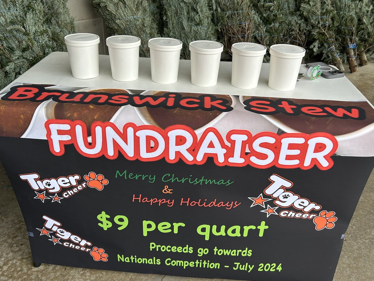 LinebedGCSmath's tweet image. Fresh made Brunswick stew being sold RIGHT NOW at the Food Lion at 4634 Hicone Road!!! 

Help support Rai and her National cheer group raise money towards their National Competition