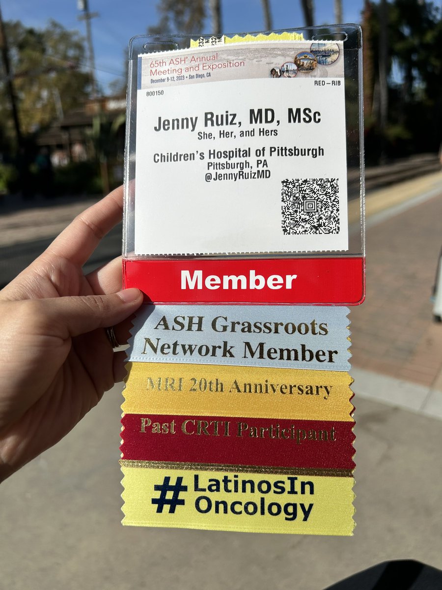 On my way to #ASH23!

@LatinxOncology DM (here or on ASH app) for a #LatinosinOncology ribbon to add to your badge!

#networking #ASHMRI #ASHDEI @ASH_hematology @LatinasInMed